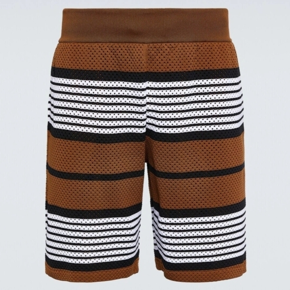 Burberry Brown Stripe Shorts